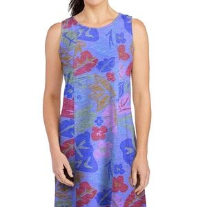 NWT New FRESH PRODUCE Peri Rainbow Blooms Marissa Floral Cotton Tank Dress M